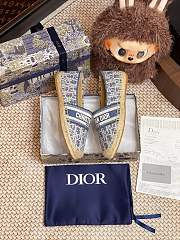 Dior Granville Espadrille Oblique Embroidered Cotton 06 - 6