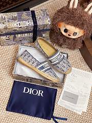 Dior Granville Espadrille Oblique Embroidered Cotton 06 - 5