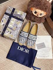Dior Granville Espadrille Oblique Embroidered Cotton 06 - 2