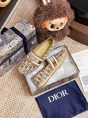 Dior Granville Espadrille Oblique Embroidered Cotton 05 - 5