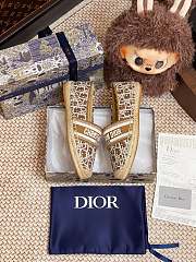 Dior Granville Espadrille Oblique Embroidered Cotton 05 - 3
