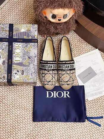Dior Granville Espadrille Oblique Embroidered Cotton 04