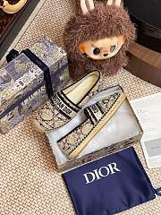 Dior Granville Espadrille Oblique Embroidered Cotton 04 - 6