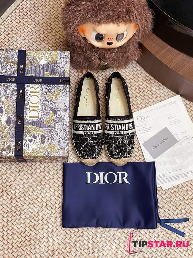 Dior Granville Espadrille Oblique Embroidered Cotton 03 - 1