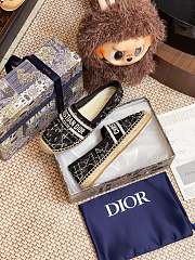 Dior Granville Espadrille Oblique Embroidered Cotton 03 - 5