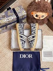 Dior Granville Espadrille Oblique Embroidered Cotton 01 - 6