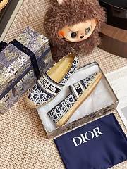 Dior Granville Espadrille Oblique Embroidered Cotton 01 - 2