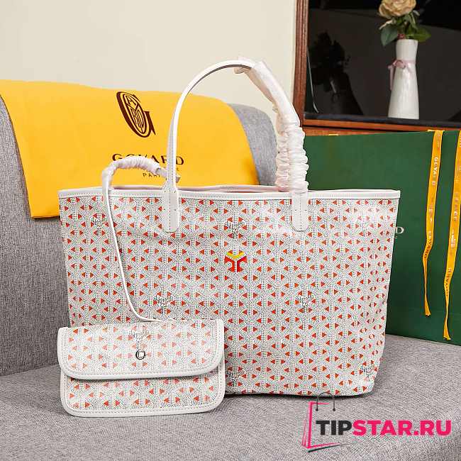 Goyard Saint Louis Claire-Voie GM Bag In Orange - 1