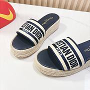 Dior Ivieta Dway Sandals In Navy Blue - 4