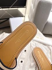 Dior Dway Slide Aquamarina 4.5 cm In Navy Blue - 6