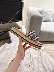Dior Dway Slide Aquamarina 4.5 cm In Navy Blue - 2