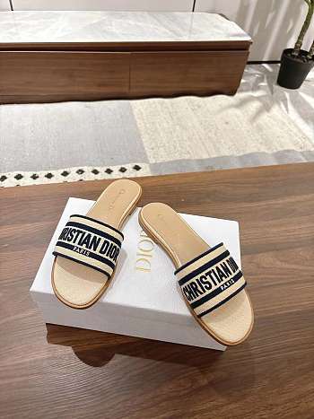 Dior Dway Slide Aquamarina In Navy Blue