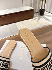 Dior Dway Slide Aquamarina In Navy Blue - 6
