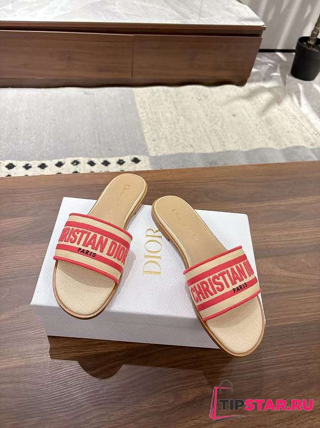 Dior Dway Slide Aquamarina In Pink - 1