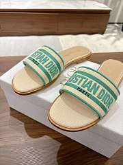 Dior Dway Slide Aquamarina In Green - 2