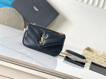 Ysl Saint Laurent Mini Loulou In Black