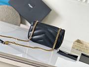 Ysl Saint Laurent Mini Loulou In Black - 3