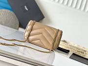Ysl Saint Laurent Mini Loulou In Beige - 5