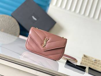 Ysl Saint Laurent Mini Loulou In Pink