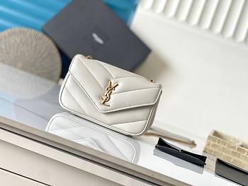 Ysl Saint Laurent Mini Loulou In White