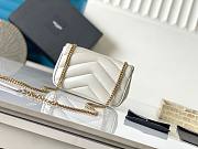 Ysl Saint Laurent Mini Loulou In White - 4
