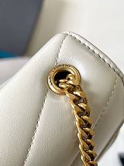 Ysl Saint Laurent Mini Loulou In White - 2