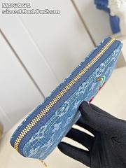 LV x TM Zippy Wallet Monogram Denim cherry - 3