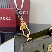 Gucci Diana small tote bag Forest green shiny - 6