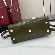 Gucci Diana small tote bag Forest green shiny - 4