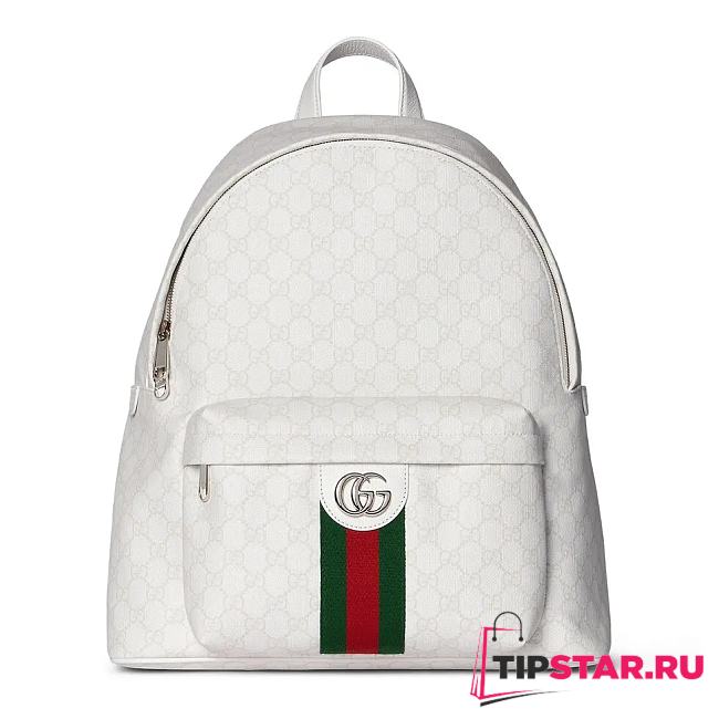 Gucci Ophidia medium backpack White soft GG Supreme - 1