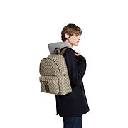 Gucci Ophidia medium backpack Beige and dark brown GG Monogram coated fabric - 6