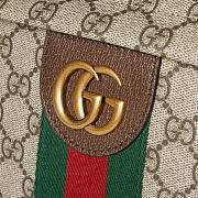 Gucci Ophidia medium backpack Beige and dark brown GG Monogram coated fabric - 3