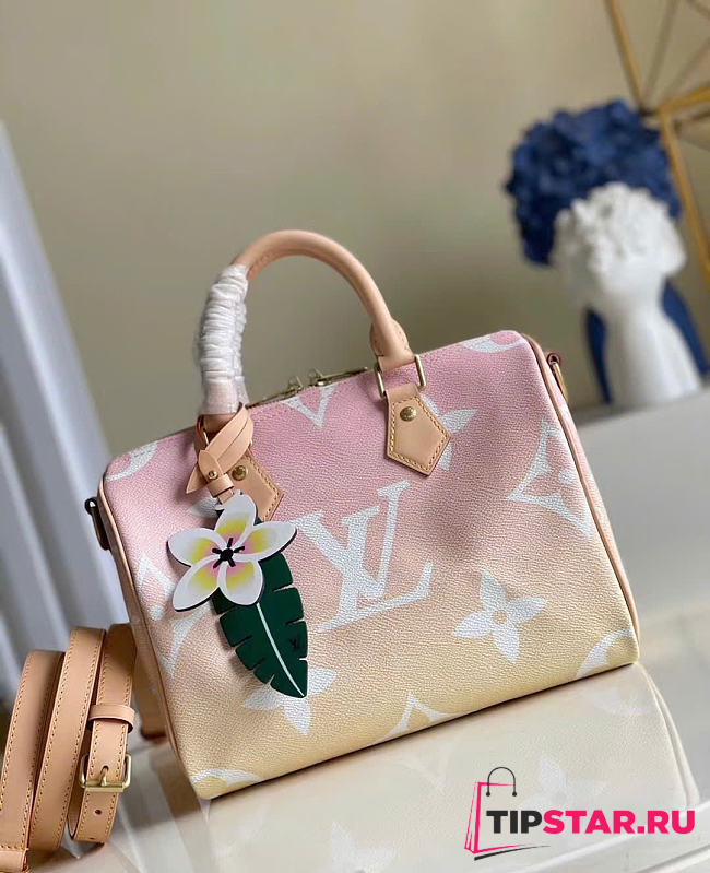 Louis Vuitton Speedy Bandouliere 25 Monogram Giant By The Pool Light Pink - 1