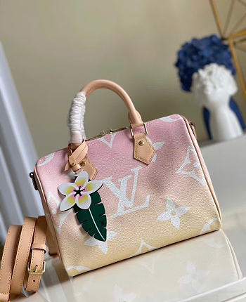 Louis Vuitton Speedy Bandouliere 25 Monogram Giant By The Pool Light Pink