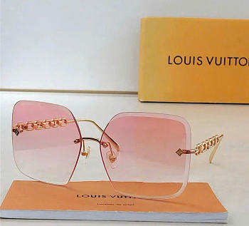 Louis Vuitton Jewel Square Sunglasses In Pink Gold