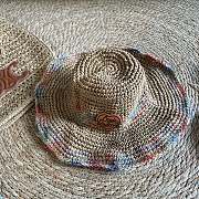 Louis Vuitton Rainbow color straw bucket hat 01 - 6
