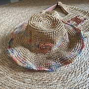 Louis Vuitton Rainbow color straw bucket hat 01 - 2