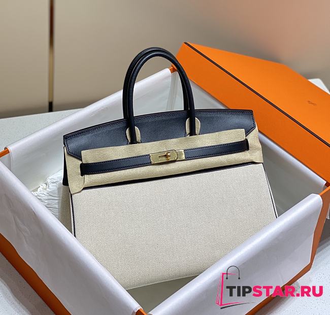 Hermes Birkin 35 Swift Leather In Black - 1