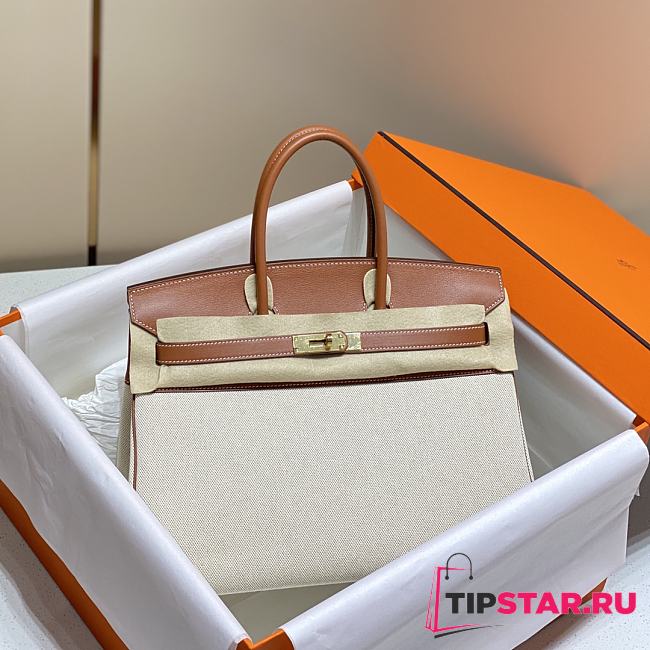 Hermes Birkin 35 Swift Leather In Brown - 1