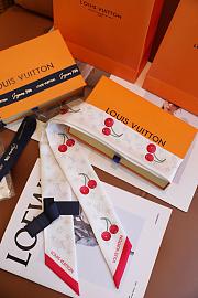 LV x TM Denim Cerise Headband White - 3