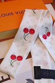 LV x TM Denim Cerise Headband White - 4