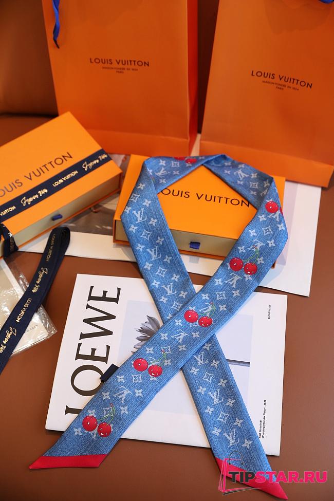 LV x TM Denim Cerise headband - 1