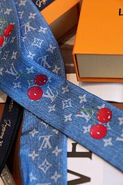LV x TM Denim Cerise headband - 2