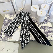 Dior Mitza Scarf Twilly Silk In Black - 3