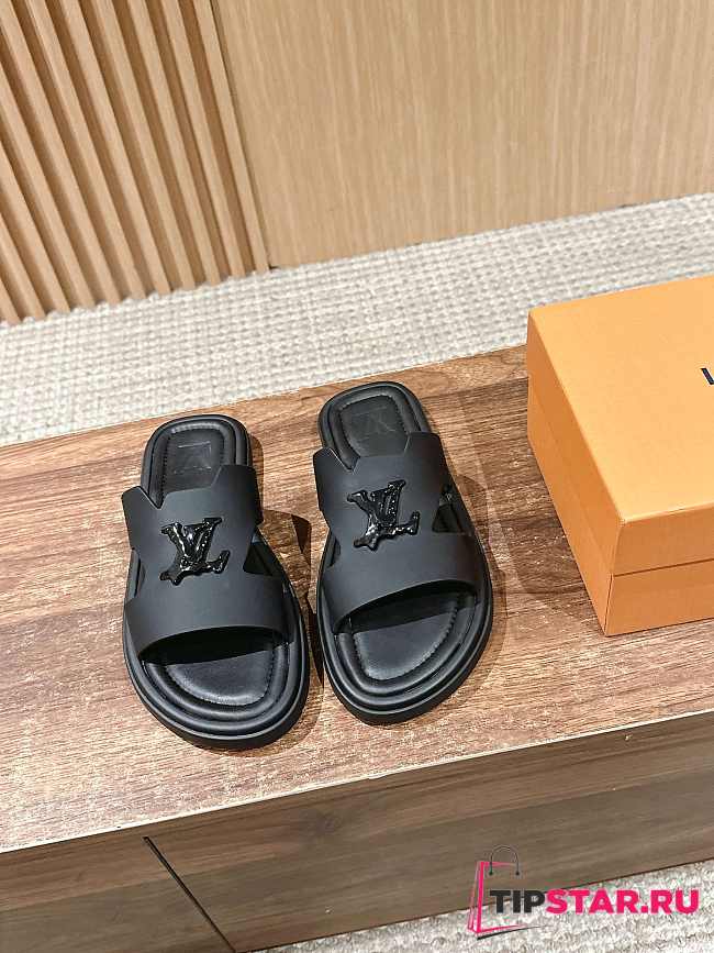 Louis Vuitton Slippers In Light Black - 1