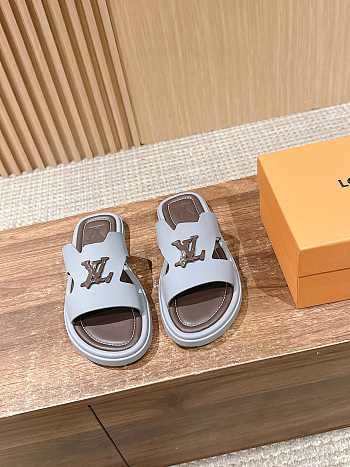 Louis Vuitton Slippers In Light Blue 01