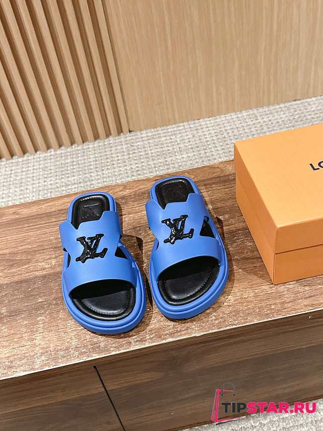 Louis Vuitton Slippers In Light Blue - 1