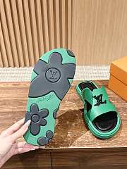 Louis Vuitton Slippers In Green - 2