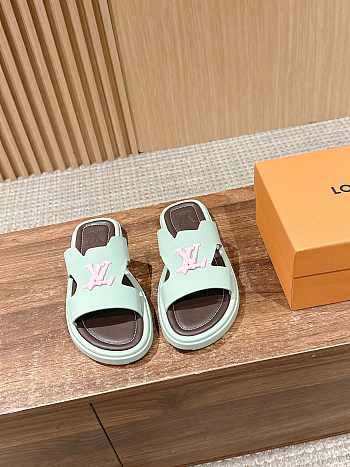 Louis Vuitton Slippers In Light Green