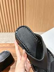 Chloe Thick-soled Height-enhancing Flip-flops In Black - 4